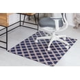 thumbnail image 1 of 36" x 48" Aberdeen Navy Blue and Tan 1/2" Rug’d Chair Mat, 1 of 4
