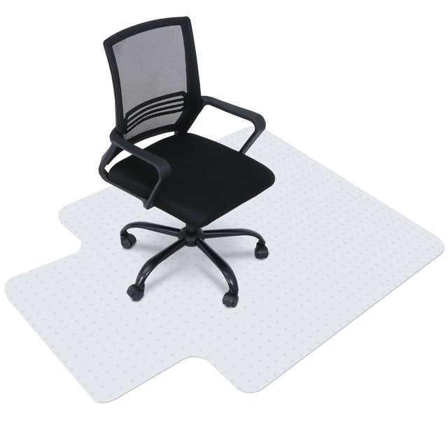 36" x 48" Home Office Chair Floor Mat Studded Back Lip 1/8" for Pile