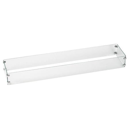 36 x 6 in. Tempered Glass Flame Guard for Linear Drop-In Fire Pit Pan