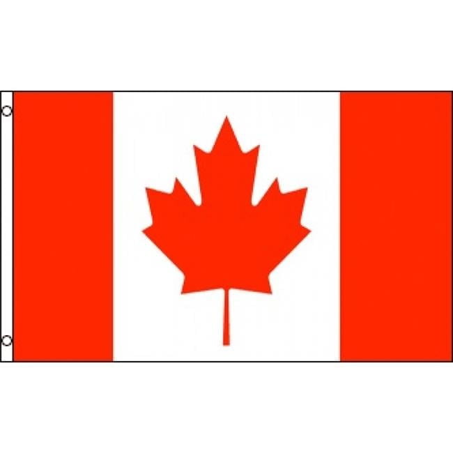Canada 36" x 60" Red and White Polyester Flag