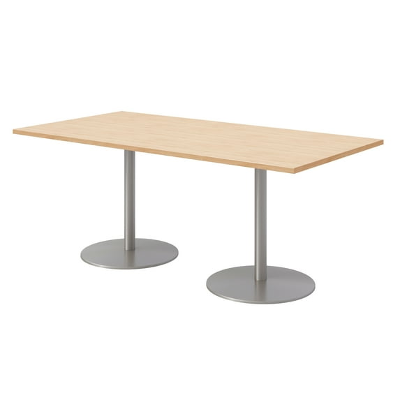 36 x 72" Table - Maple Top - Silver Base