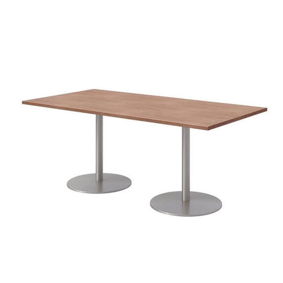 36 x 72" Table - River Cherry Top - Silver Base