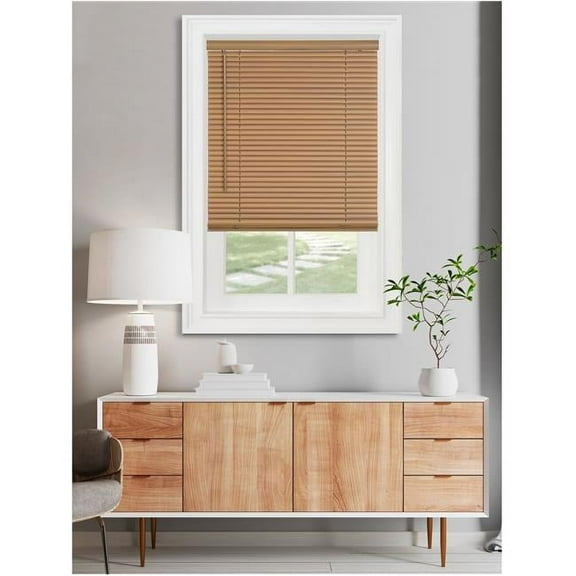 36 x 72 in. Cordless GII Morningstar 1 in. Light Filtering Mini Blind - Woodtone