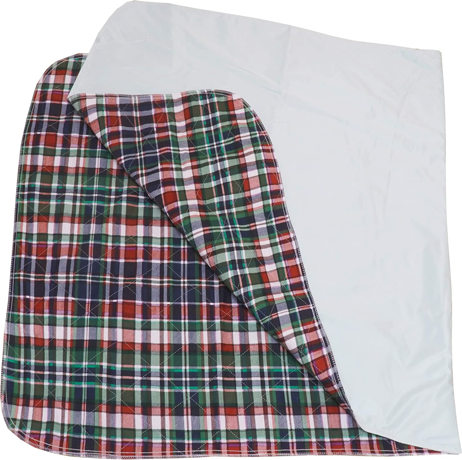 36 x 72 inches Big Size Washable Bed Pad / 3XL Incontinence Plaid Underpad - Mattress