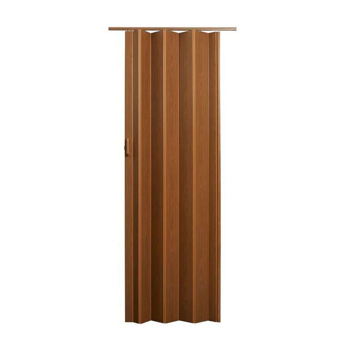 36 x 80 in. Encore Vinyl Accordion Door with Hardware, Fruitwood