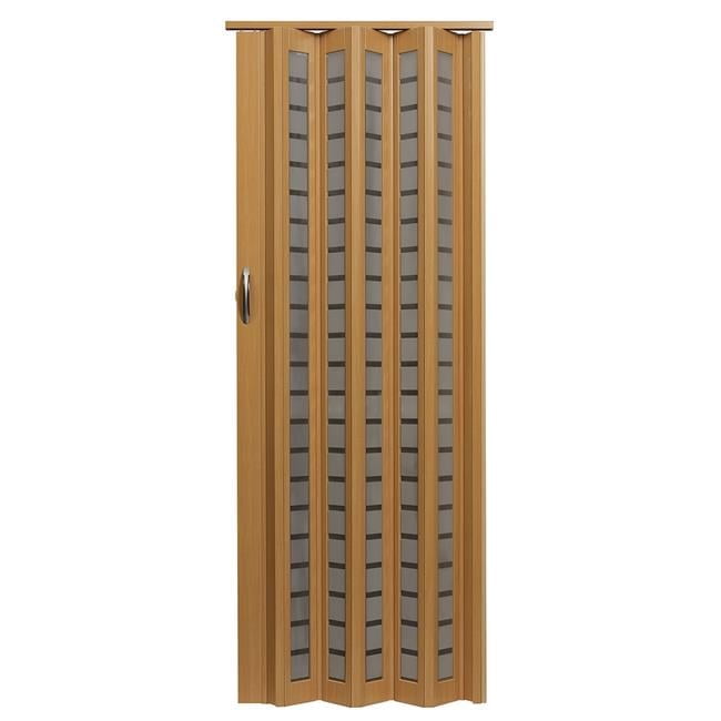 Guarderia Metro Frosted Square Vinyl Folding Doors, 28 lbs, 36 x 80"