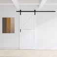 thumbnail image 1 of 36" x 84" Height Modern Sliding Barn Door Primed Surface Paintable Closet Pantry Door With Barn Door Hardware Kits, 1 of 9