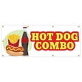 thumbnail image 1 of 36 x 96 in. Banner Sign - Hot Dog Combo, 1 of 1