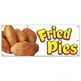 thumbnail image 1 of 36 x 96 in. Fried Pies Banner Sign - Deep Fry Fruit Cherry Apple Lemon Peach Hot, 1 of 1