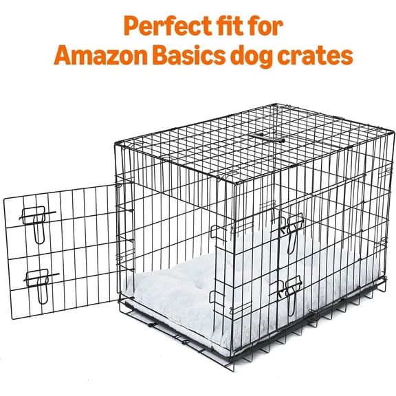 36"x23"x3.5" Medium Dog Crate Bed – Washable Anti-Slip Kennel Mat for Pets