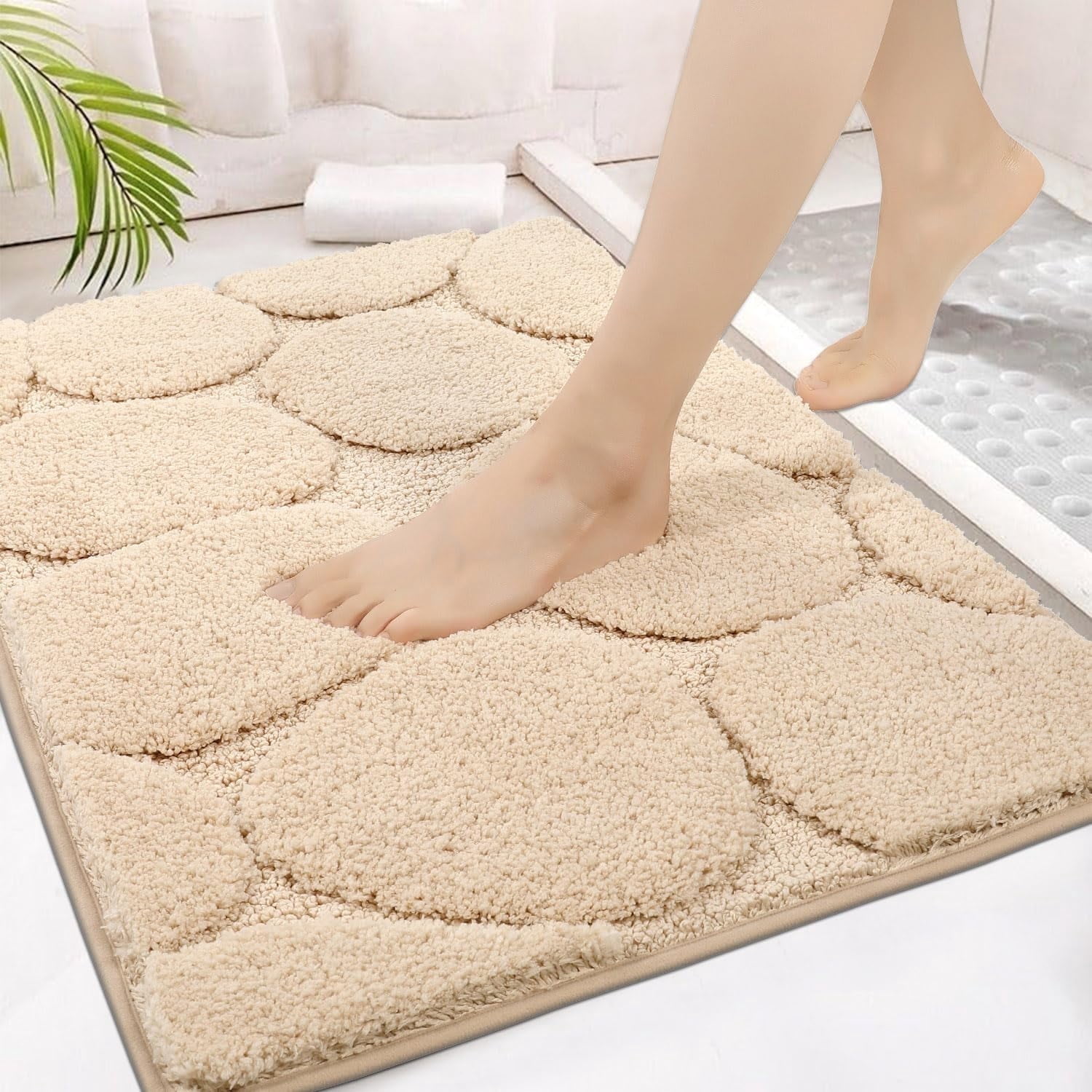 36"x24" Bath Mat Bathroom Rug, MJIAexp Non Slip Front Doormat, Absorbent Entryway Mat Washable Entrance Mat, Low Profile Welcome Mat Resist Dirt Floor Door Mat Carpet for Front Door