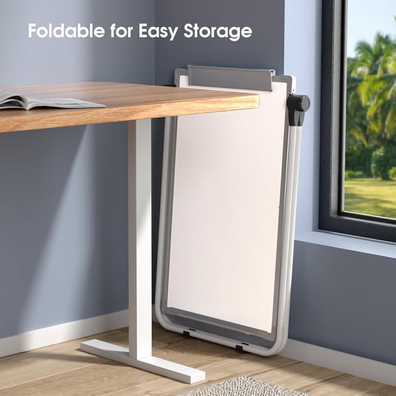36"x24" Double-Sided Easel Whiteboard with Stand Foldable Height Adjustable | Hot Deal | Portable Flip Chart for Classroom Office Home Teaching & Presentations