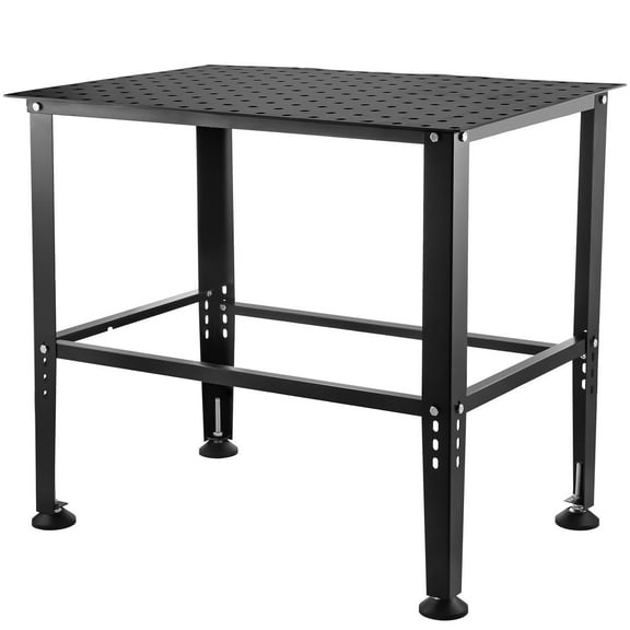 36"x24" Heavy Duty Welding Table 800LBS Capacity, Steel Workbench w/ Fixture Holes for Welding & Fabrication