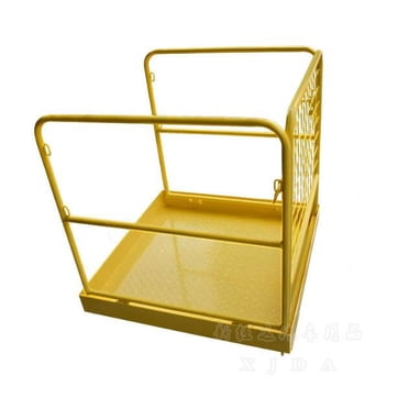 Heavy Duty Forklift Safety Cage - 36x36 Work Platform Basket With 3 Chains - 1150 Lb Capacity