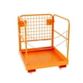 thumbnail image 1 of 36"x36" Forklift Safety Cage, Heavy Duty Collapsible Forklift Work Platform with 4 Universal Wheels, 1800lbs Capacity, 1 of 7