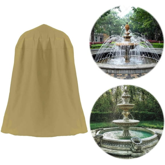 36"x42" Garden Fountain Cover 600D Oxford Waterproof Dustproof Cover with Locking Drawstring