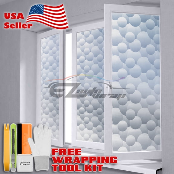 *36"x72" Frosted Film Glass Home Bathroom Window Security Privacy Sticker #5045