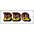 thumbnail image 1 of 36"x96" BBQ BANNER SIGN barbque bbq smoker signs ribs chicken pork beef, 1 of 4