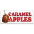 thumbnail image 1 of 36"x96" CARAMEL APPLES BANNER SIGN candy apple cart sign signs orchard, 1 of 4