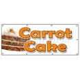 thumbnail image 1 of 36"x96" CARROT CAKE BANNER SIGN carrots sweet cake cream cheese raisins icing, 1 of 4