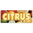 thumbnail image 1 of 36"x96" CITRUS BANNER SIGN florida orange grapefruit lemon juice fruit produce, 1 of 4
