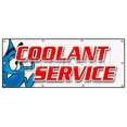 thumbnail image 1 of 36"x96" COOLANT SERVICE BANNER SIGN car mechanic auto shop service maintenance, 1 of 4