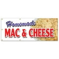 thumbnail image 1 of 36"x96" HOMEMADE MAC & CHEESE BANNER SIGN take carry out food macaroni eat best, 1 of 4
