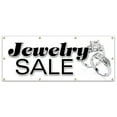 thumbnail image 1 of 36"x96" JEWELRY SALE BANNER SIGN signs store jeweler watches ring earrings, 1 of 4