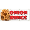 thumbnail image 1 of 36"x96" ONION RINGS BANNER SIGN deep fried vidalia crispy ring french fries, 1 of 4