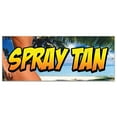 thumbnail image 1 of 36"x96" SPRAY TAN BANNER SIGN tanning salon spa lotion signs suntan, 1 of 4