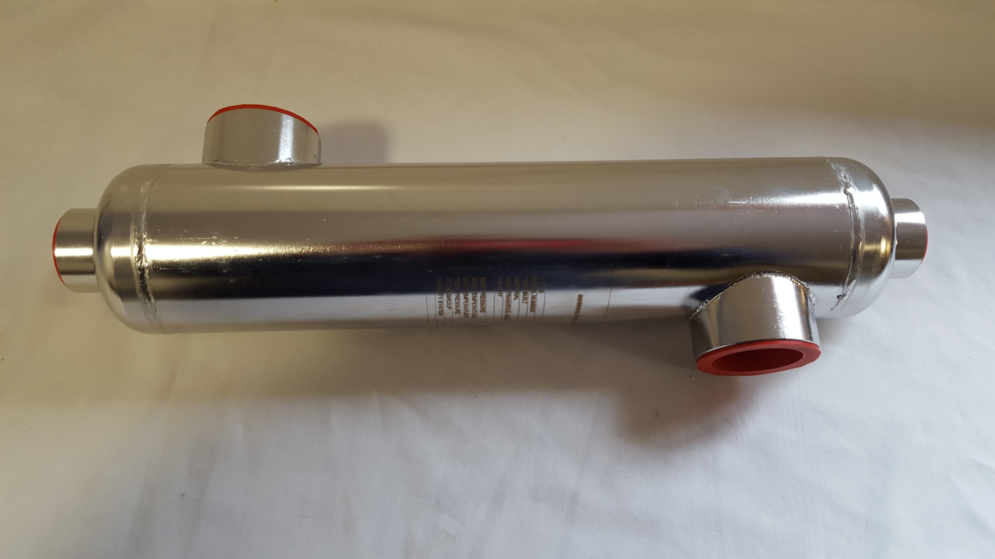 360,000 BTU Stainless Steel Tube and Shell Heat Exchanger for Pools/Spas  os