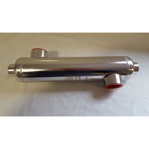 360,000 BTU Stainless Steel Tube and Shell Heat Exchanger for Pools/Spas os