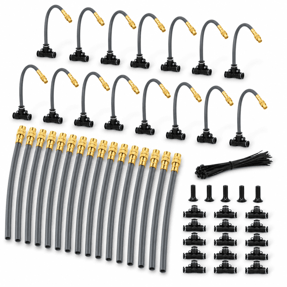 360° Adjustable 1/4" Drip Irrigation System Kits(no Tubing)