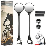 360  Adjustable Bike Mirrors 1 Pair, Bike Handlebar Rear View Mirrors, Bicycle Mirrors Rearview Mirrors Convex for Mountain Road Bike Bicycle Electric Motorcycle