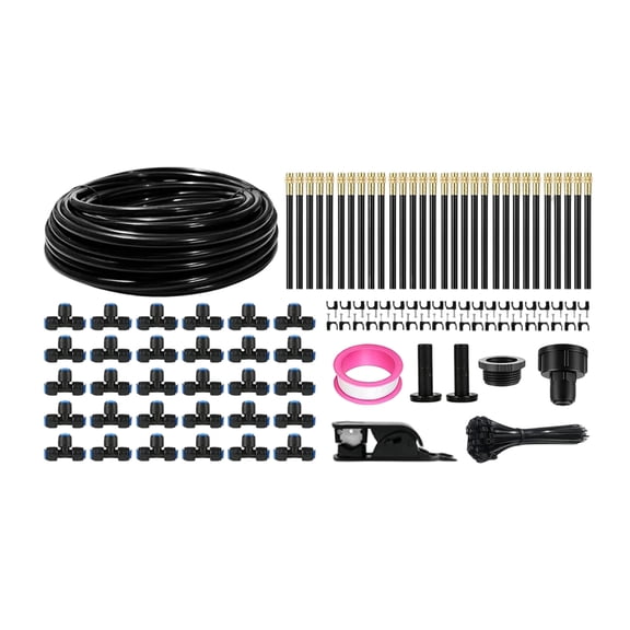 360° Adjustable Drip Irrigation System Automatic Watering Kit with High Flow Rotating Sprinkler for Garden Patio Plants(30m)