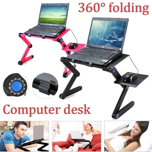 Folding Computer Table, Adjustable Laptop Desk