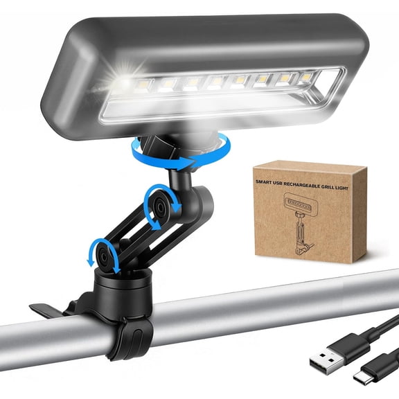 360Adjustable Grill Lights for Outdoor Grill Designed for stone Griddle, BBQ Grill Light at Night with 360 Adjustable, LED Grill Lights for Outdoor, Gifts for Dad Men