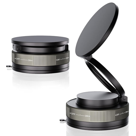 360 Adjustable Magnetic Phone Holder for Magsafe, 2 Pack Foldable and Retractable Magsafe Car Mount,Magnetic Suction Cup Phone Holders for Car Compatible with iPhone 17 Pro Max/Air/17 Pro/16