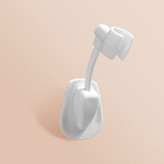 360° Adjustable Shower Head Holder - No Drill Wall Mount Bracket for Bathroom, Fits All Handheld Showerheads, Easy Installation on Tile, Glass & Mirror (Family/Kids/Pets Friendly)