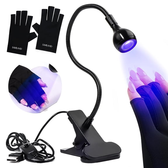 360Adjustable U V Light for Gel Nails 10S Fast Curing Nail Lamp Hands Free 5W LED Flash Cure Gel X Light Gel Nail Portable Salon DIY Nail Tech Manicure