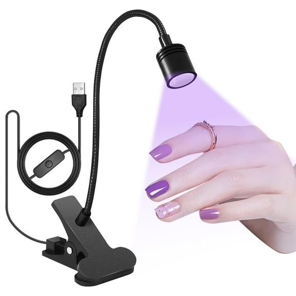 360Adjustable U V Light for Gel Nails 10S Fast Curing Nail Lamp Hands Free 5W LED Flash Cure Gel X Light Gel Nail Portable Salon DIY Nail Tech Manicure