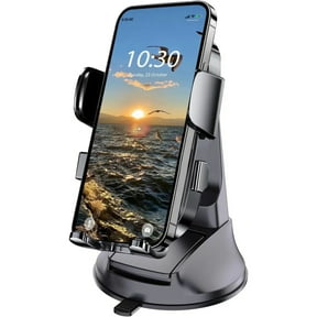 360 Adjustable Marine Phone Holder - Waterproof Suction Cup Mount for Dashboard and Desk, Universal Cell Stand Compatible with Smartphones - for Boating, Kayaking, Sailing-Black