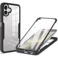 thumbnail image 1 of 360°All-Inclusive Case for Samsung Galaxy A06, [Built in Screen Protector] Dual Layer Full Body Shockproof Dustproof Clear Phone Case for Samsung Galaxy A06 QB-Black, 1 of 7