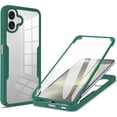 thumbnail image 1 of 360°All-Inclusive Case for Samsung Galaxy A06, [Built in Screen Protector] Dual Layer Full Body Shockproof Dustproof Clear Phone Case for Samsung Galaxy A06 QB-Green, 1 of 8