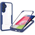thumbnail image 1 of 360°All-Inclusive Phone Case for Samsung Galaxy A54 5G, [Built in Screen Protector] Dual Layer Full Body Shockproof Clear Cover Case [Not-Yellowing] for Samsung Galaxy A54 5G QB-Blue, 1 of 10