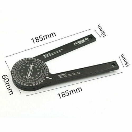360 Aluminum Miter Saw Protractor Angle Finder For Woodworking Measuring Tool