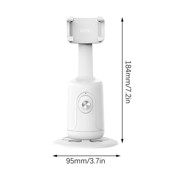 360° Automatic Face Phone Mount for Live Streaming, Vlogging, and Selfie Videos with 180° Flip and Remote Control