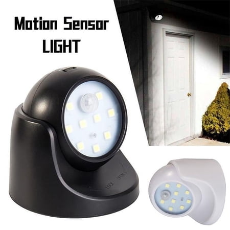360° Battery Operated Indoor Outdoor Night Light Garden Motion Sensor Security Led Light Lamp
