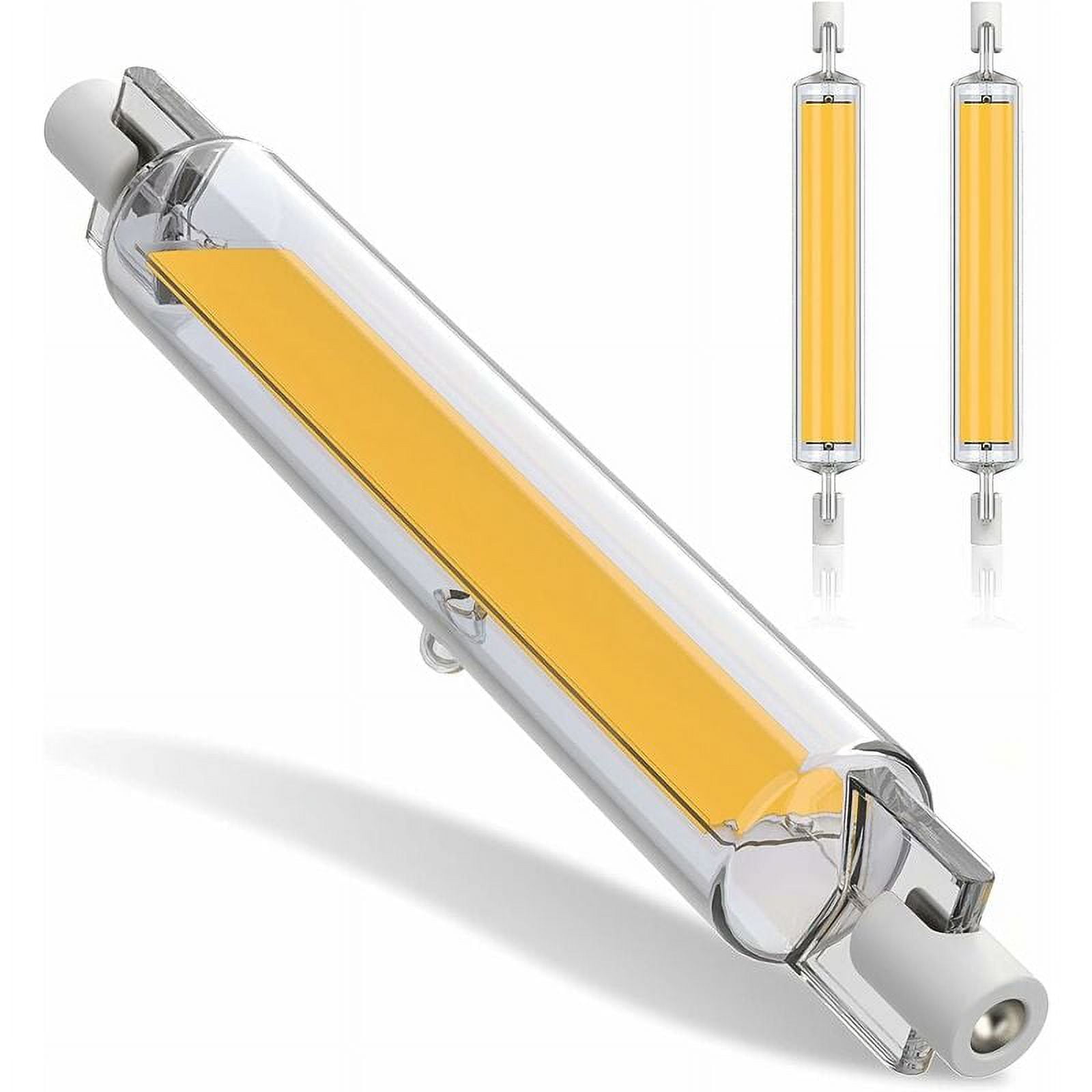 360 Beam Angle J Type Led Bulb, 20W Double Ended CoB Lights For Garage And Workshop, Energy Saving Halogen Floodlight Replacement, Warm White Ac 220-240V, Easy Installation