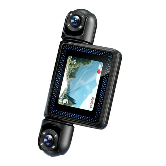 360 Car Dash Cam 4 Channels Video Recorder 1080P Car DVR 4 Lens Front Inside Rotatable Rear View Night Vision Black Box